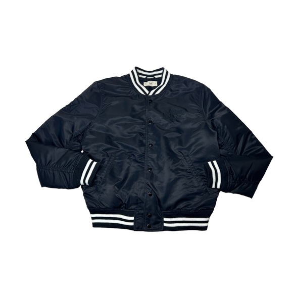 ARITZIA TNA Stadium Jacket Varsity-Inspired Bomber Jacket Black Size L - Picture 4 of 14